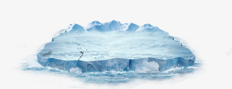 蓝色冰山唯美景色png免抠素材_新图网 https://ixintu.com 冬天元素 美景 蓝色 蓝色冰山