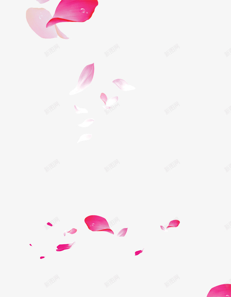 粉色花瓣漂浮物png免抠素材_新图网 https://ixintu.com 桃花 漂浮物 粉色 素材 花瓣