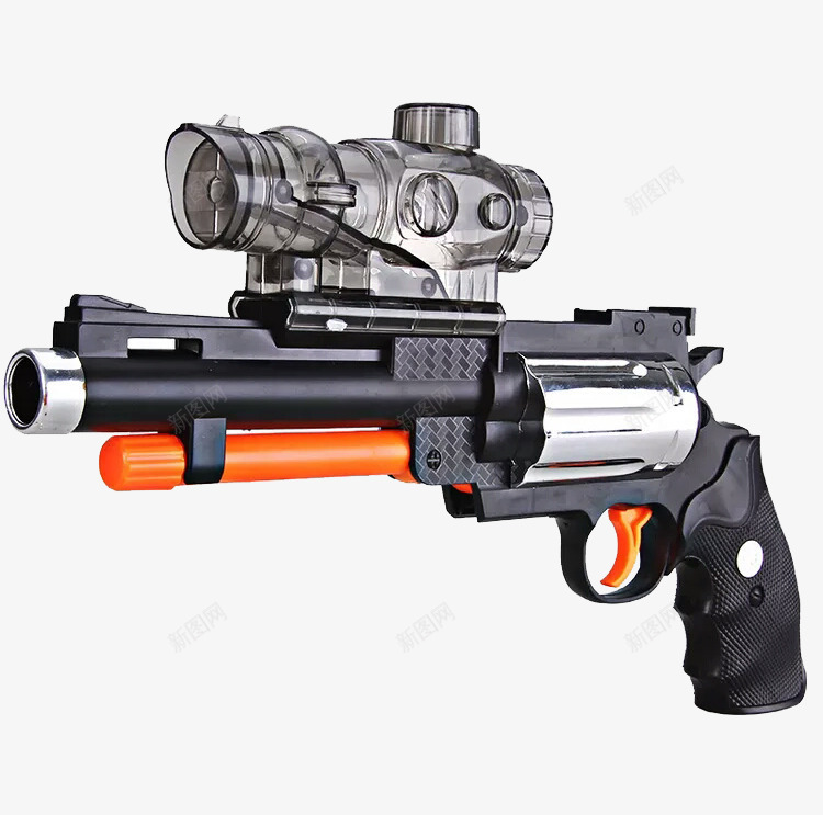黑色模型枪png免抠素材_新图网 https://ixintu.com 产品实物 儿童 模型 玩具