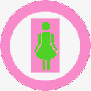厕所女生图案图标png_新图网 https://ixintu.com 厕所 图标 图案 女生