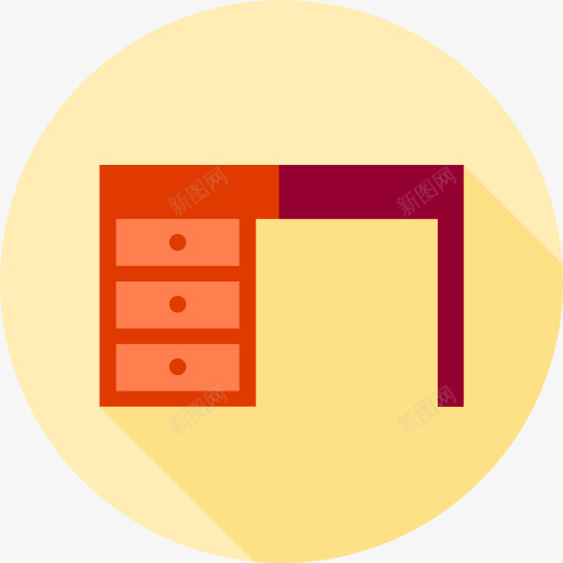 桌上图标png_新图网 https://ixintu.com 办公室 家具 家具和家居工作室 桌子 椅子