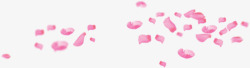 粉色花瓣漂浮特效素材