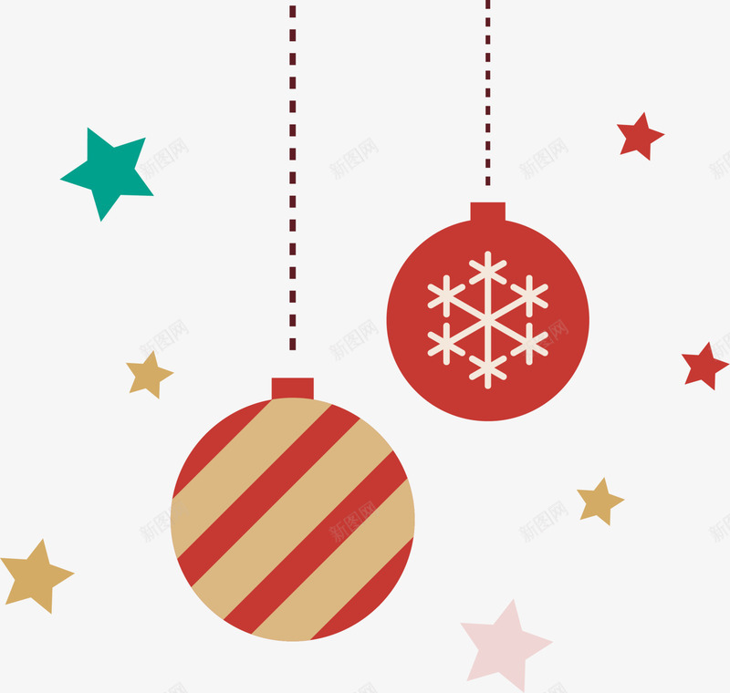 红色圣诞节星星彩球png免抠素材_新图网 https://ixintu.com 圣诞快乐 圣诞节 红色彩球 节庆彩球 节日挂件 装饰图案