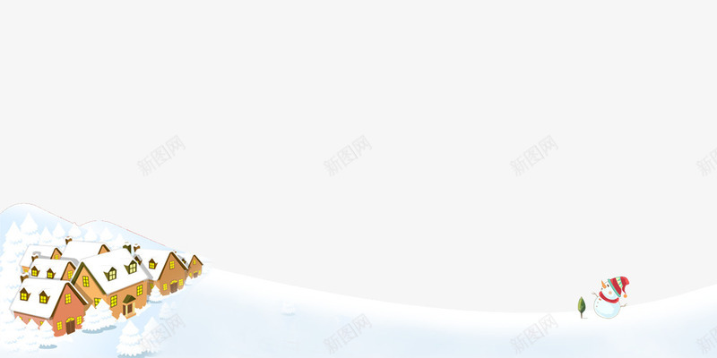 圣诞木屋png免抠素材_新图网 https://ixintu.com 圣诞节 圣诞节透明素材 木屋 雪 雪人
