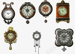 欧式石英钟复古钟表高清图片