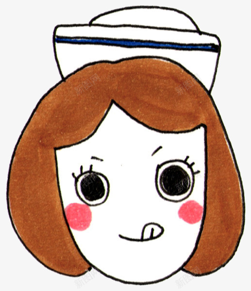 护士png免抠素材_新图网 https://ixintu.com 人物 卡通 头像 护士