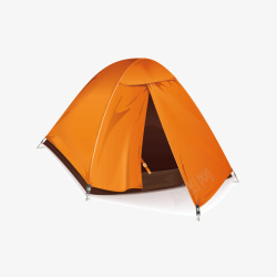 橙色帐篷矢量图素材