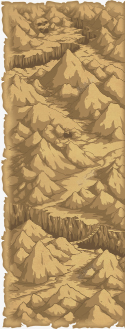 黄色纸张沟壑山峰背景素材