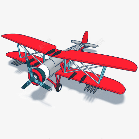 玩具红色飞机模型png免抠素材_新图网 https://ixintu.com png图片 模型 玩具 红色 飞机