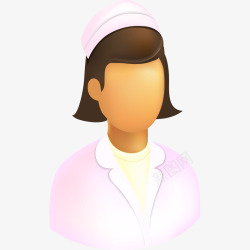 粉色护士人物素材