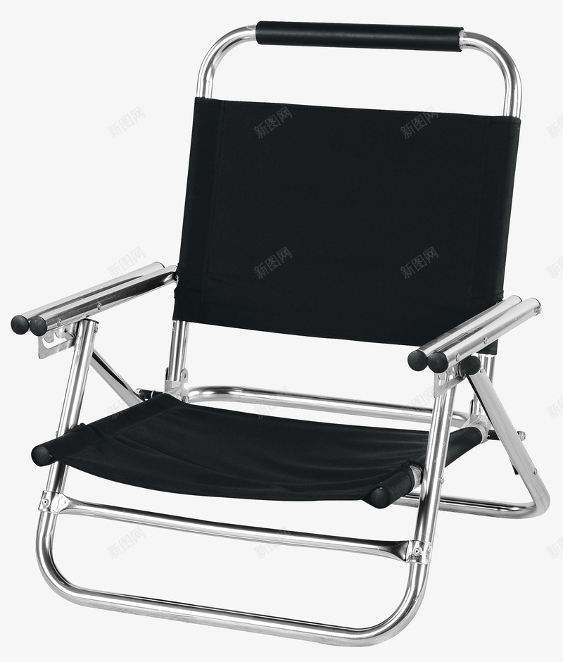 黑色布料不锈钢椅子png免抠素材_新图网 https://ixintu.com 不锈钢材质 产品实物 椅子 简约款 靠背椅