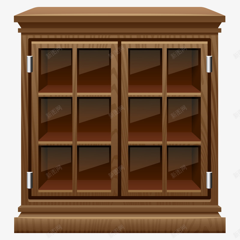书柜png免抠素材_新图网 https://ixintu.com 卡通柜子 家具 木柜 木质柜子 柜子 精美柜子