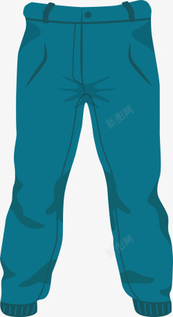 羽绒裤深绿色冬季保暖运动裤高清图片