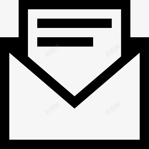 信封和信纸图标png_新图网 https://ixintu.com 信 信封 接口 电子邮件 短信 通信 邮件