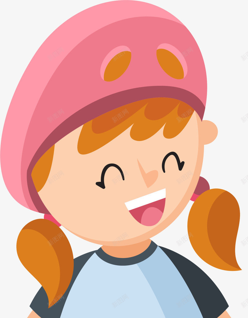 微笑卡通可爱女孩png免抠素材_新图网 https://ixintu.com 可爱女孩 微笑女孩 游戏 玩耍 童年 童趣 轮滑女生