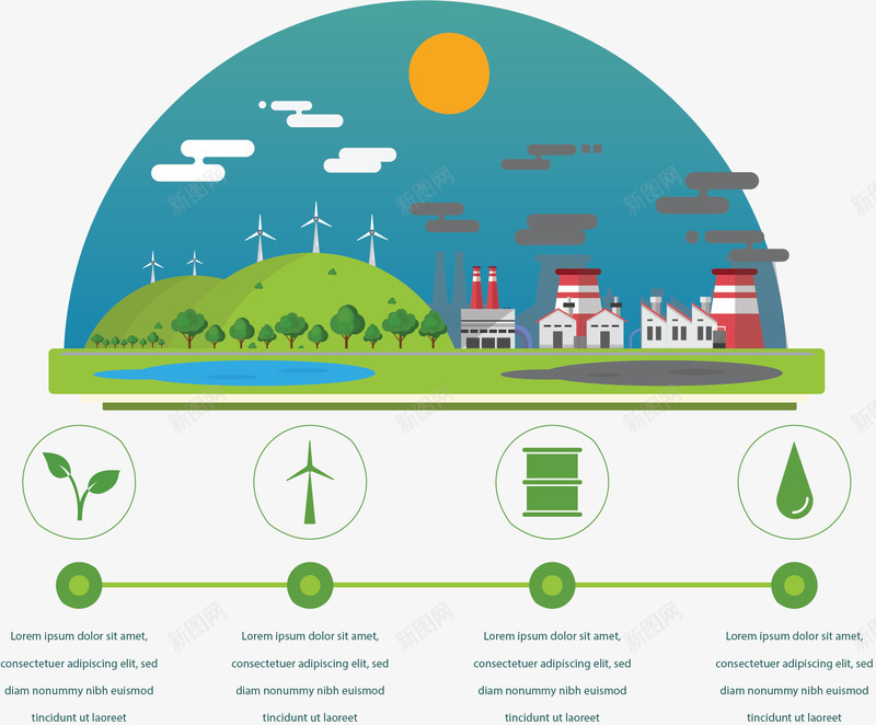 紫色能源生态图表矢量图ai免抠素材_新图网 https://ixintu.com 信息图表 环保 生态图表 生态城市 矢量png 绿色城市 矢量图