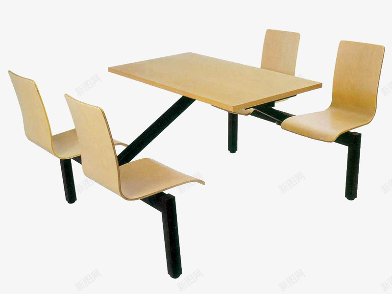 四人餐桌png免抠素材_新图网 https://ixintu.com 实物 桌子 椅子 餐桌 黄色餐桌