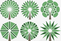 对称树木绿色树木高清图片