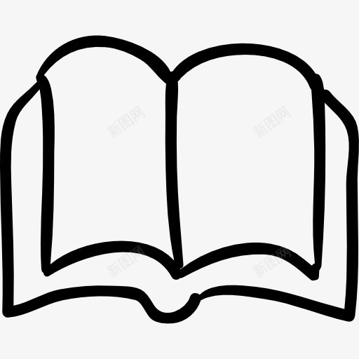 书打开了手绘工具图标png_新图网 https://ixintu.com 书 书籍 工具 手绘 打开 教育 概述 阅读