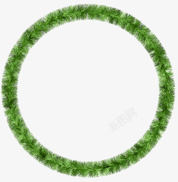 绿色装饰圆环素材