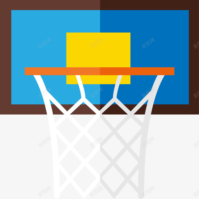 卡通风格篮球框png免抠素材_新图网 https://ixintu.com 体育运动 球类运动 篮板 篮框 篮球 篮球框 篮球筐 运动