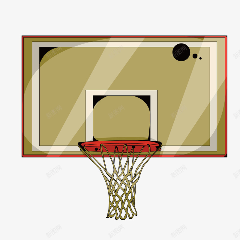 卡通篮球篮板蓝框png免抠素材_新图网 https://ixintu.com 卡通 篮板 篮球 蓝框