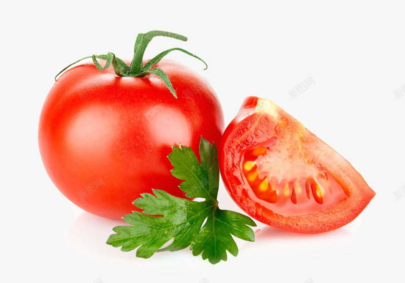 西红柿png免抠素材_新图网 https://ixintu.com 切开的西红柿 红色 蔬菜 西红柿 食品