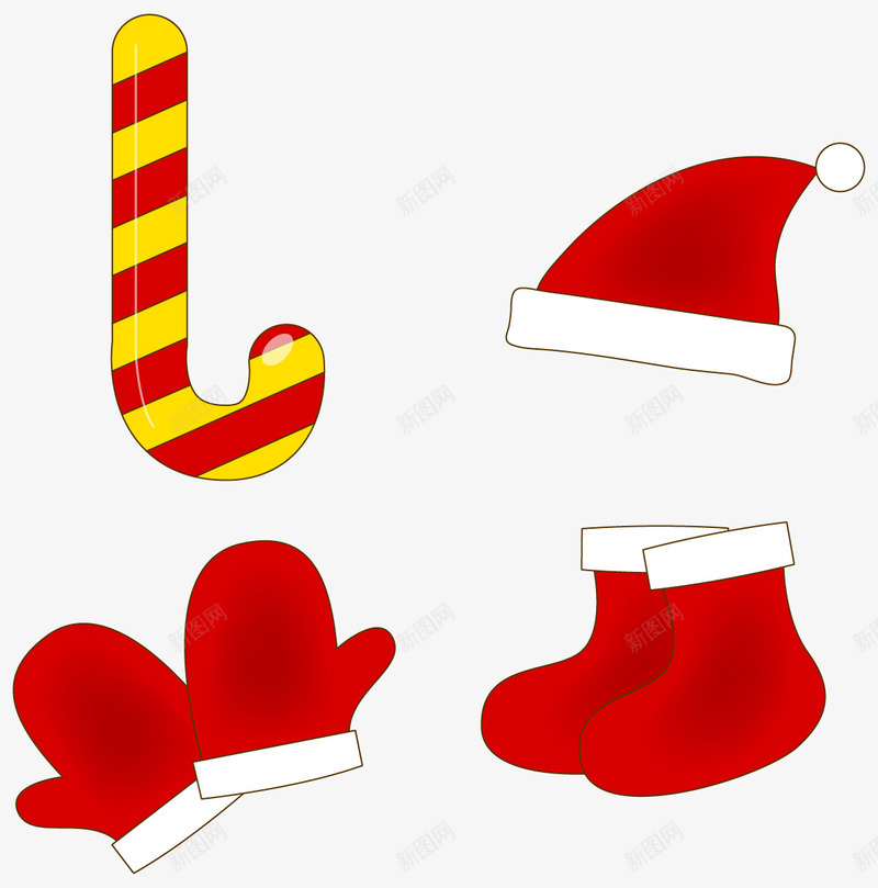 圣诞节装扮png免抠素材_新图网 https://ixintu.com 圣诞帽 圣诞节 圣诞袜 平安夜 新年祝福 红色圣诞 西方新年