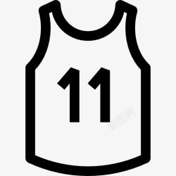 篮球设备篮球衫图标高清图片