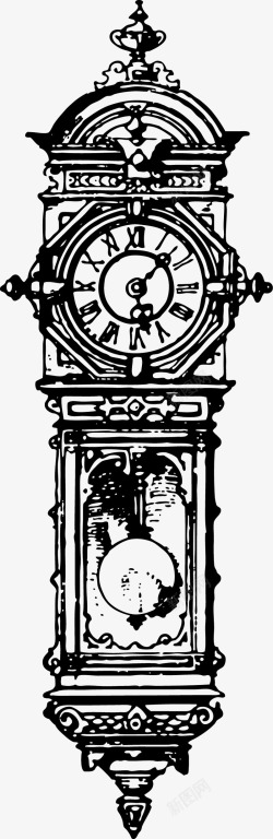 钟大本欧式手绘大本钟高清图片