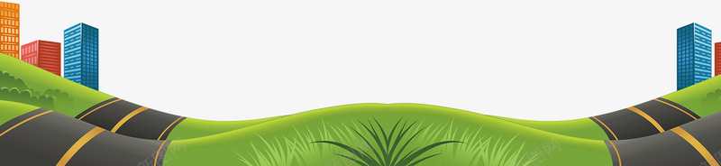 卡通小草坪png免抠素材_新图网 https://ixintu.com 卡通 可爱 城市 小山坡 手绘 童趣 绿色 草坪