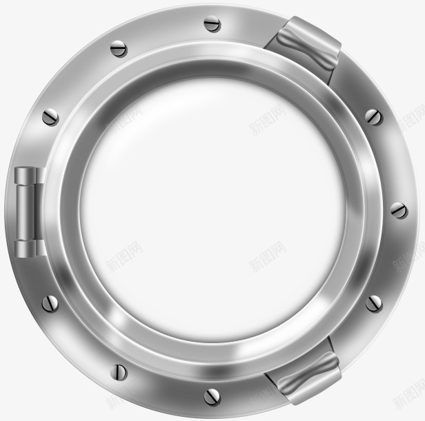 金属圆环png免抠素材_新图网 https://ixintu.com 创意圆环 科技圆环 银色圆环