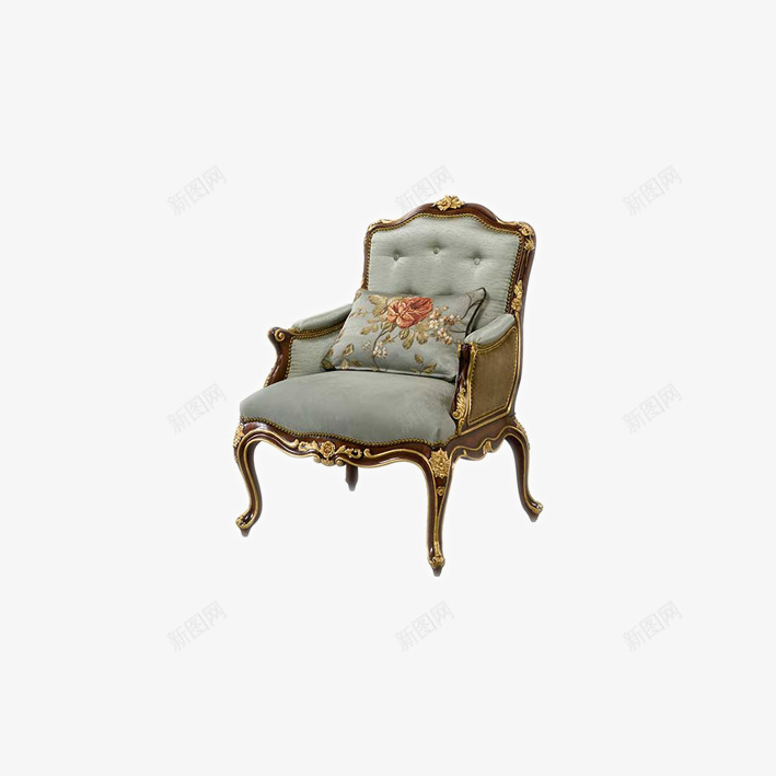 欧式木椅png免抠素材_新图网 https://ixintu.com 古典复古 家具 木椅 桌子 欧式木椅 沙发椅 软装