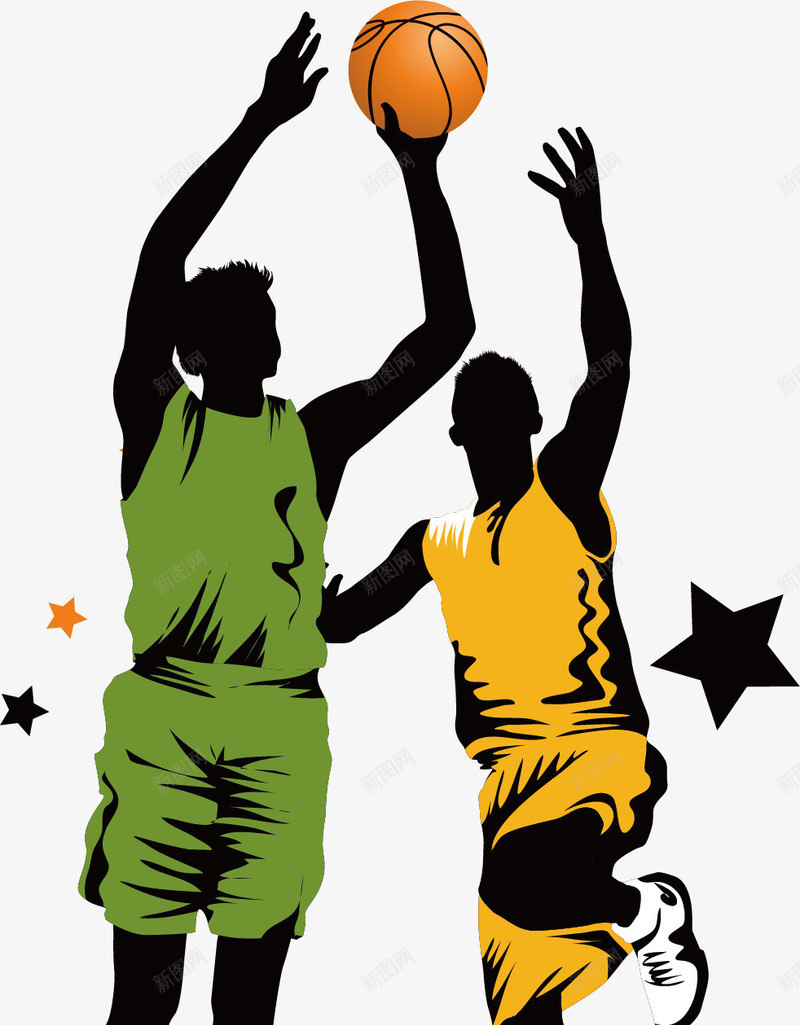 篮球运动矢量图ai免抠素材_新图网 https://ixintu.com 篮球 篮球运动 运动 矢量图