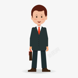 办公人士矢量图素材