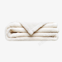 纯棉毯子秋冬加厚白色毛毯高清图片