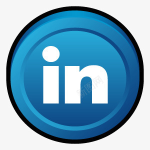 链接在徽章LinkedIn冰球图标图标