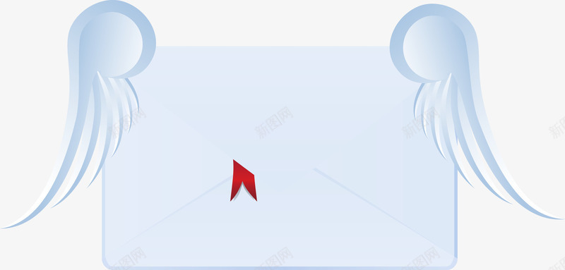 信件png免抠素材_新图网 https://ixintu.com 信件 信封 免费矢量下载 翅膀