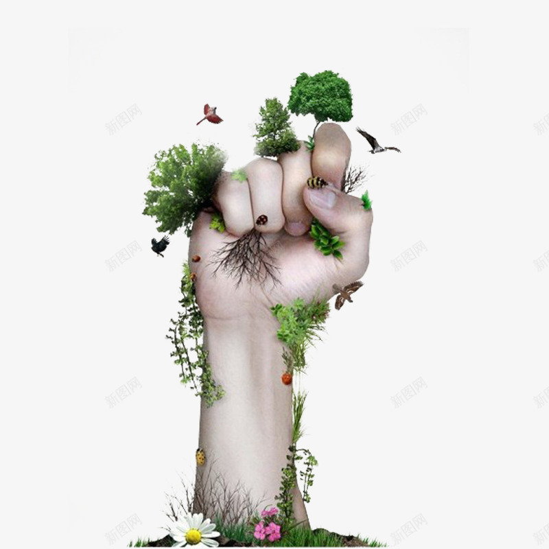 长满植物的手掌png免抠素材_新图网 https://ixintu.com PNG免费 PNG免费素材 二氧化碳 健康生活 树木 环保 环保创意免费 环保创意免费素材 绿色