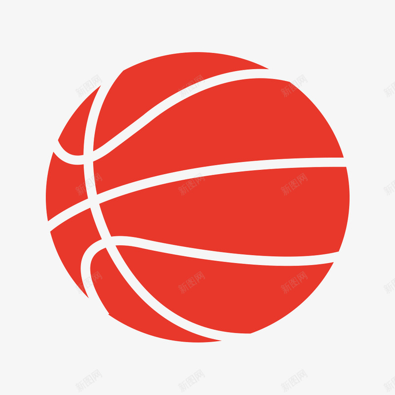 篮球png免抠素材_新图网 https://ixintu.com 篮球 素材 红色 纹路