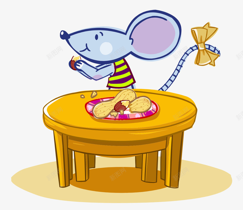 卡通手绘可爱老鼠吃花生矢量图ai免抠素材_新图网 https://ixintu.com 卡通的动物 可爱的老鼠 吃花生的老鼠 手绘的老鼠 矢量图