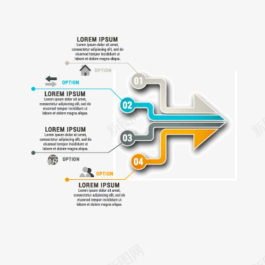 信息展示商务元素ppt数png免抠素材_新图网 https://ixintu.com ppt 信息展示 商务元素 数据分析 箭头