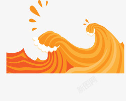橙汁波浪美味橙汁波浪高清图片