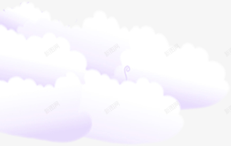 紫色云彩云朵漂浮装饰png免抠素材_新图网 https://ixintu.com 云彩 云朵 漂浮 紫色 装饰