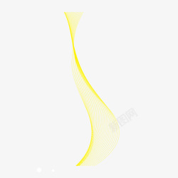 黄色漂浮扭曲透明网格矢量图素材