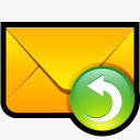 电子邮件响应电子邮件回复邮件消息信信封响应图标高清图片