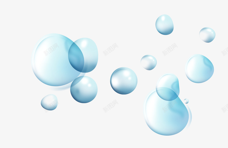 清凉气泡png免抠素材_新图网 https://ixintu.com 大小气泡 氧气气泡 漂浮着的气泡 漂浮着轻盈的气泡 蓝色气泡 轻飘飘的气泡 重叠气泡