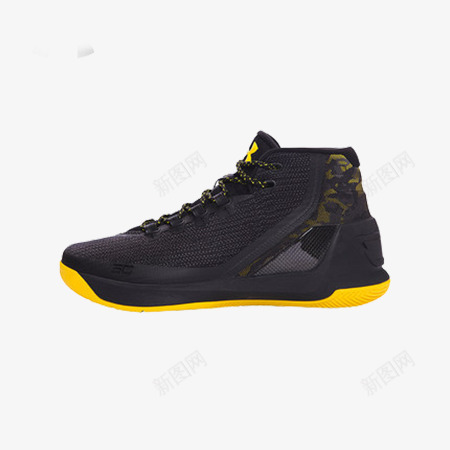 黑色篮球运动鞋png免抠素材_新图网 https://ixintu.com PNG素材 产品实物 运动鞋 黑色
