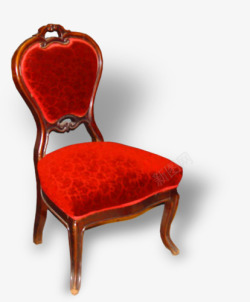 红色欧式座椅素材