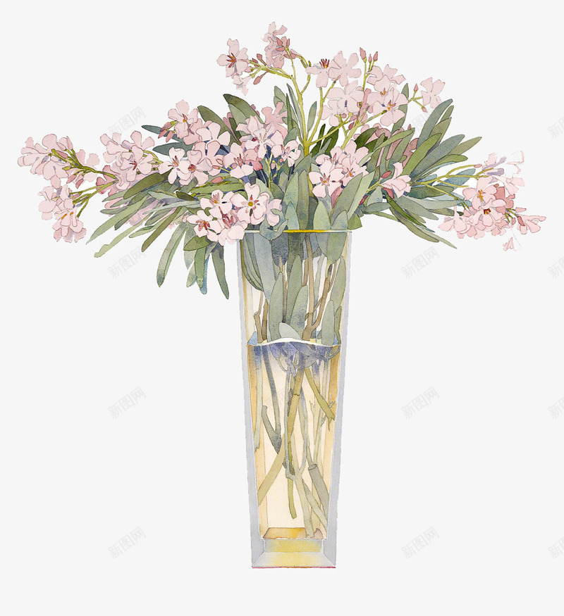 花瓶里的鲜花png免抠素材_新图网 https://ixintu.com 养殖 好看 粉色 美丽 花朵 花瓶 赏心悦目 鲜花